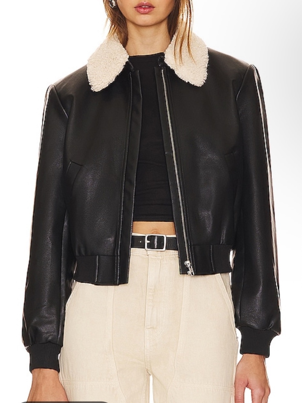 Astr Trudy Faux Leather Jacket